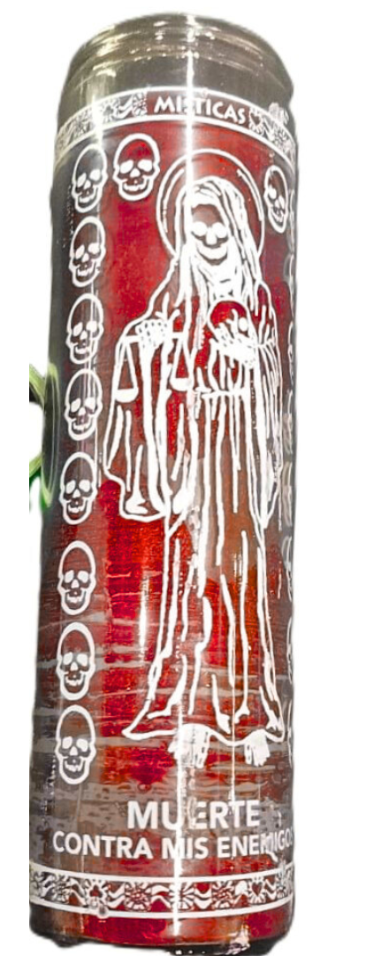 Veladora Santa Muerte Roja